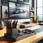 Office Organizer Tray & Pencil Cup Set