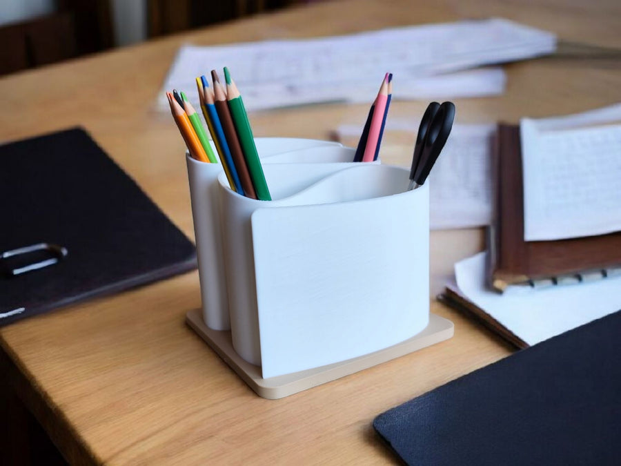Modern Curved Office Organizer