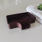 Curved Soap Dish with Drain